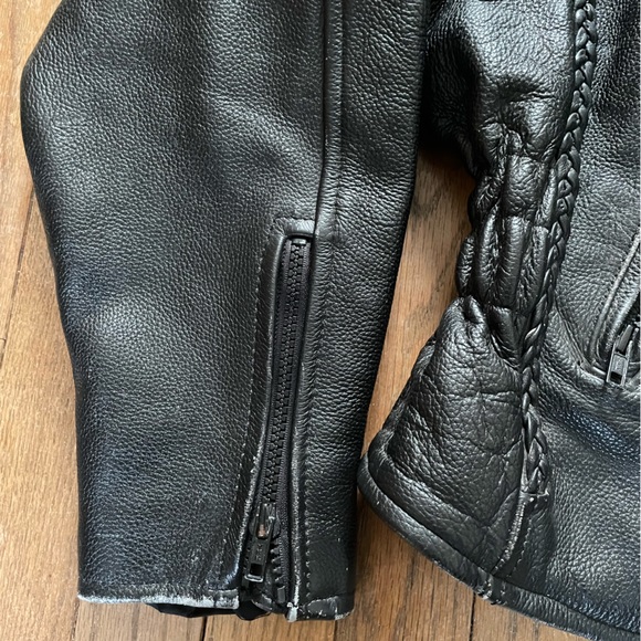 Vance leather small leather jacket with liner. - Picture 3 of 5